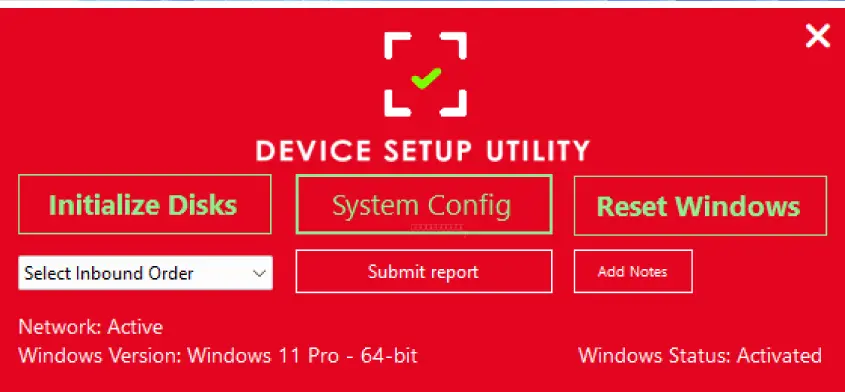 Image of the DSU - Profiler Application